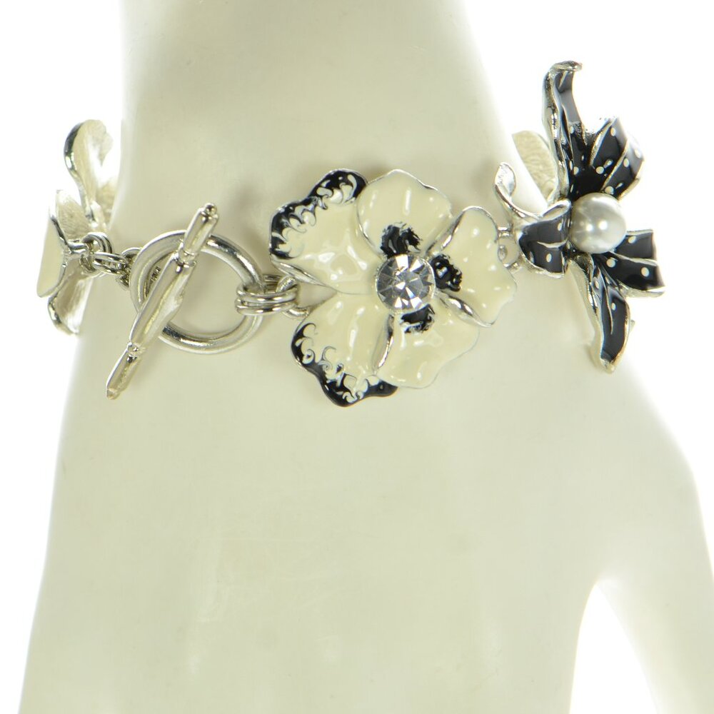 Kjl Kenneth Jay Lane Garden Flower Bracelet - image 7